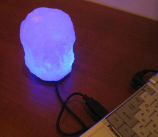 Соляная USB лампа "СКАЛА" (питание от usb порта компьютера или ноутбука)